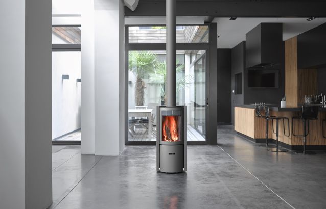 Petit poêle à bois design