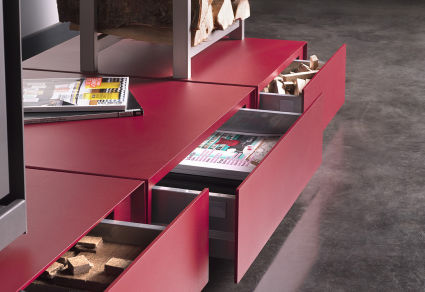 Socles de rangement modulables, colori au choix