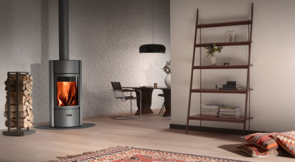Poêle à bois design