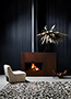 In situ image of Stûv 21/125 simple face - Oblica Fireplaces